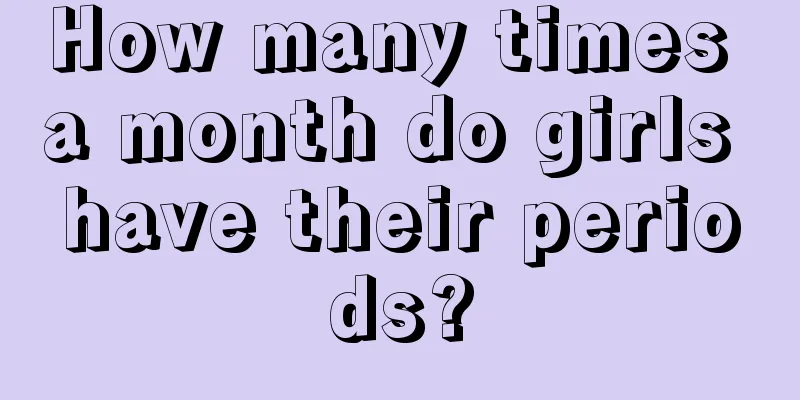 How many times a month do girls have their periods?