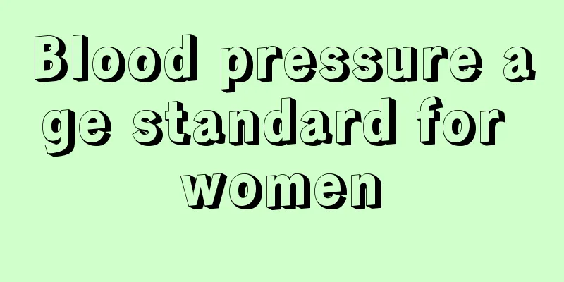 Blood pressure age standard for women