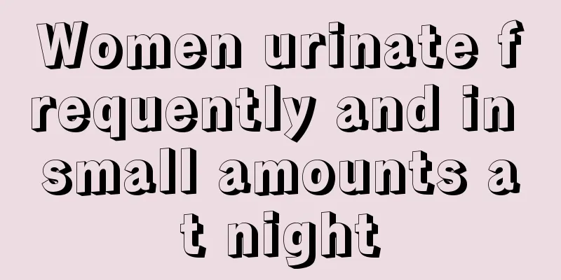 Women urinate frequently and in small amounts at night