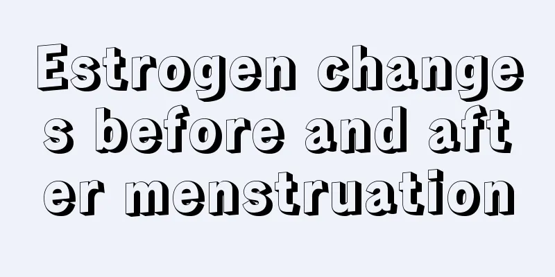 Estrogen changes before and after menstruation