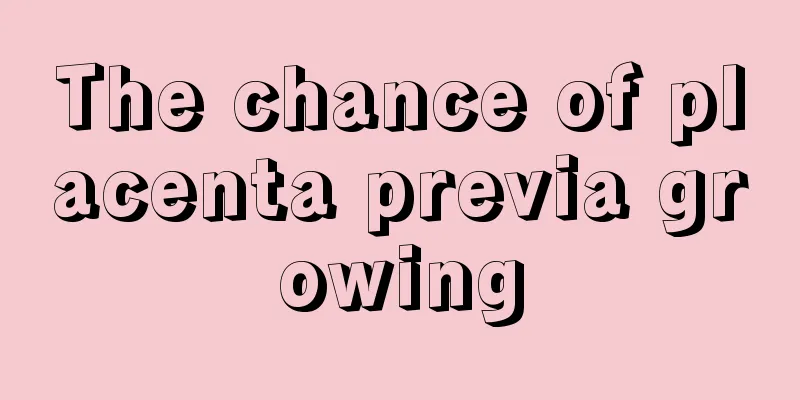 The chance of placenta previa growing