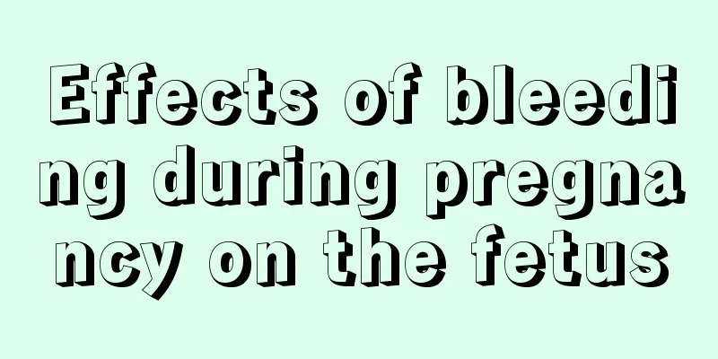 Effects of bleeding during pregnancy on the fetus