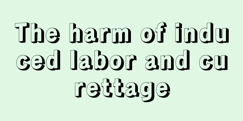 The harm of induced labor and curettage