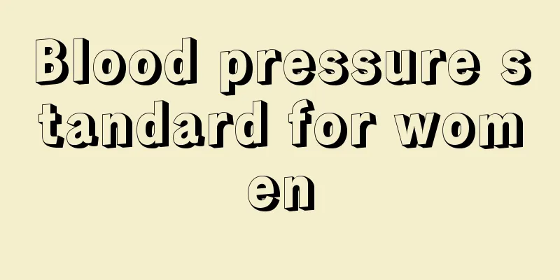 Blood pressure standard for women