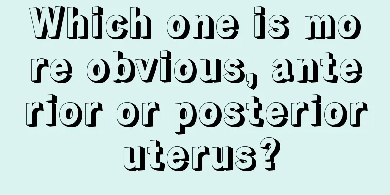 Which one is more obvious, anterior or posterior uterus?