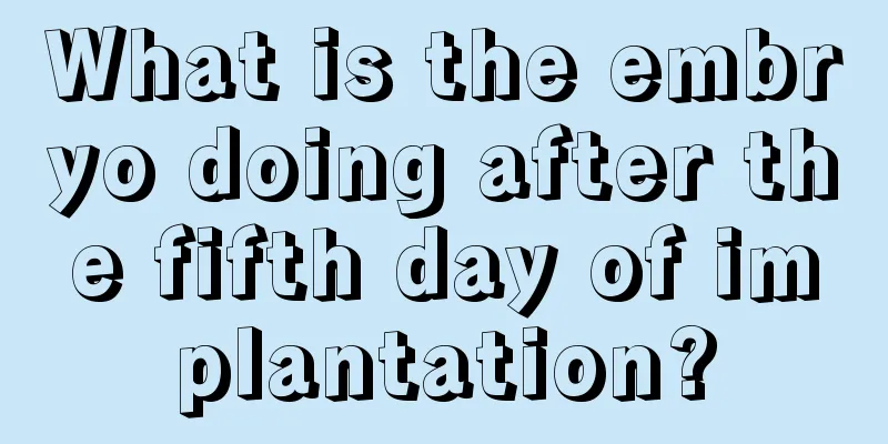 What is the embryo doing after the fifth day of implantation?