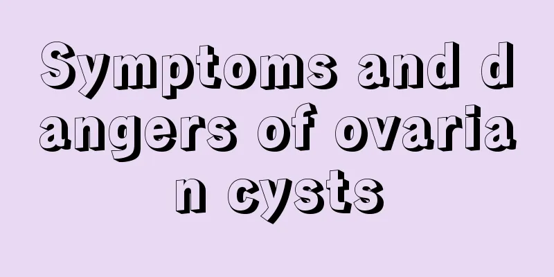 Symptoms and dangers of ovarian cysts