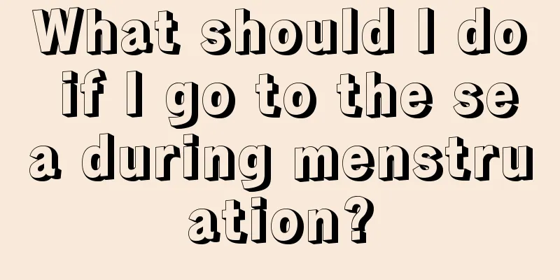 What should I do if I go to the sea during menstruation?