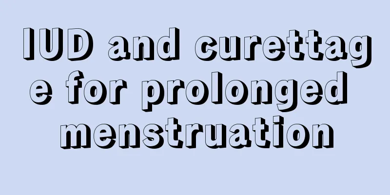 IUD and curettage for prolonged menstruation