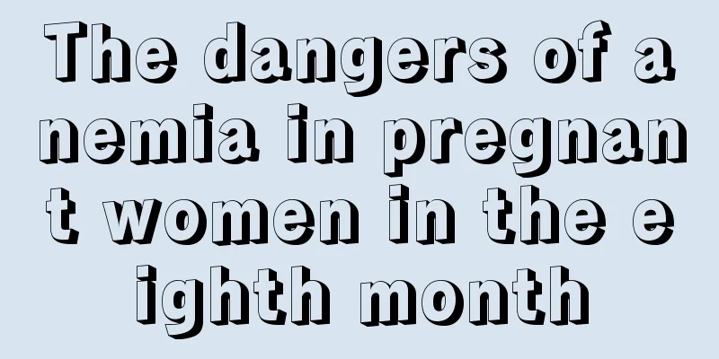 The dangers of anemia in pregnant women in the eighth month