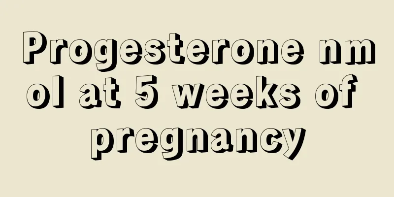 Progesterone nmol at 5 weeks of pregnancy