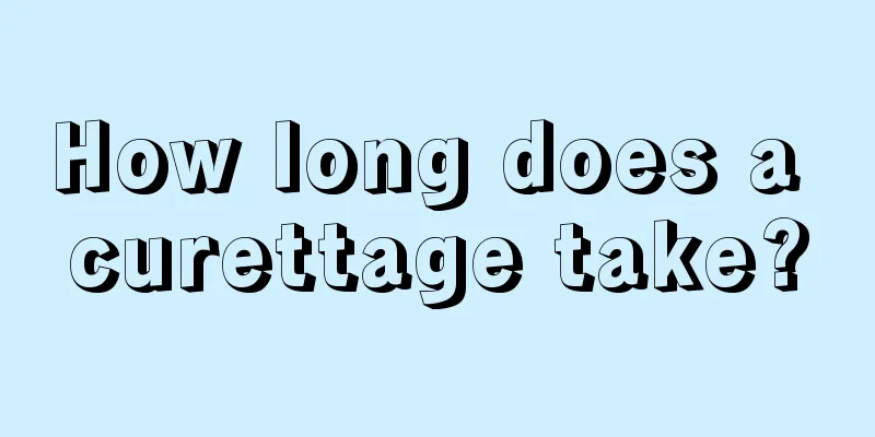 How long does a curettage take?