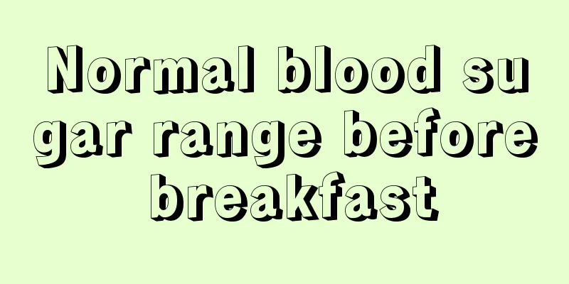 Normal blood sugar range before breakfast