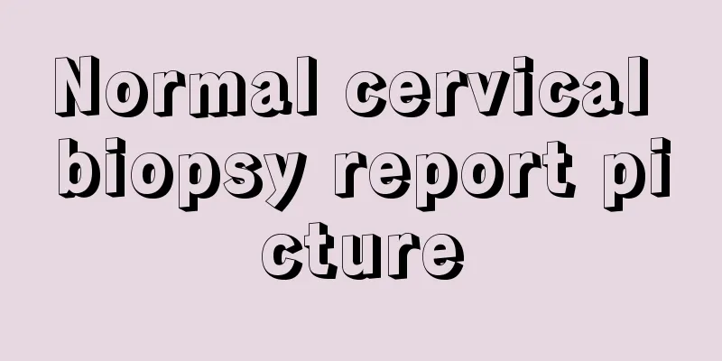 Normal cervical biopsy report picture