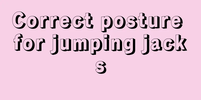 Correct posture for jumping jacks