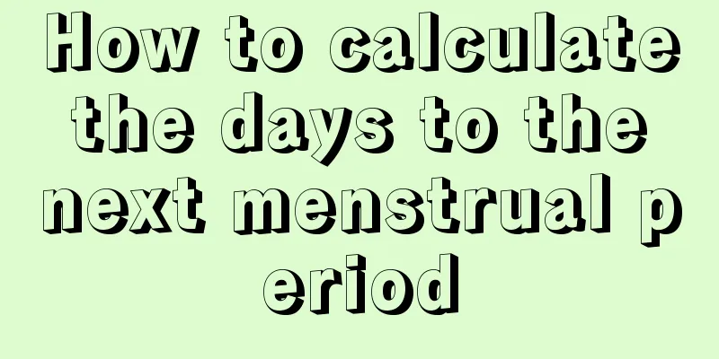 How to calculate the days to the next menstrual period