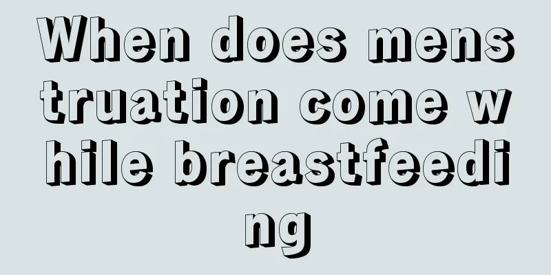 When does menstruation come while breastfeeding