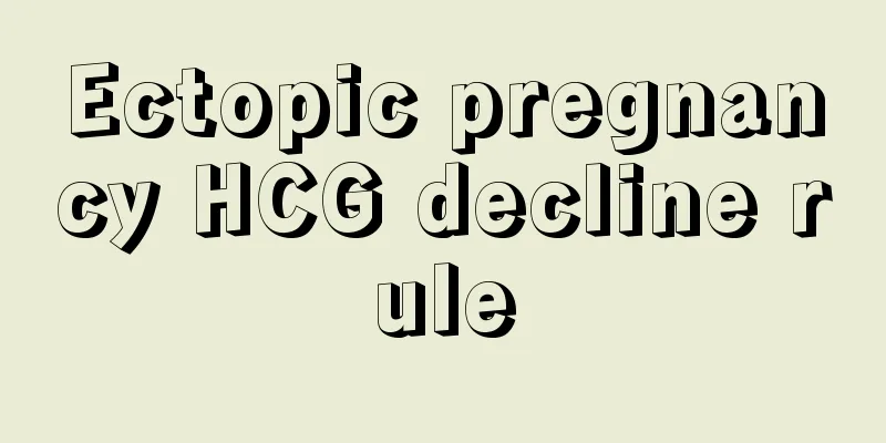 Ectopic pregnancy HCG decline rule