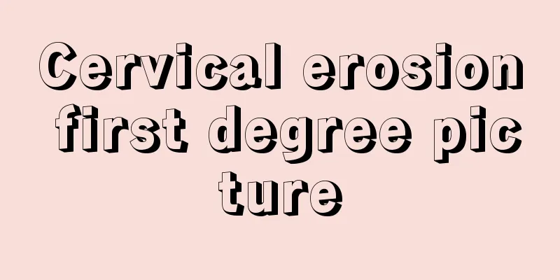 Cervical erosion first degree picture