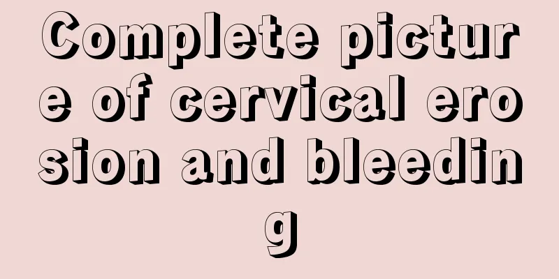 Complete picture of cervical erosion and bleeding