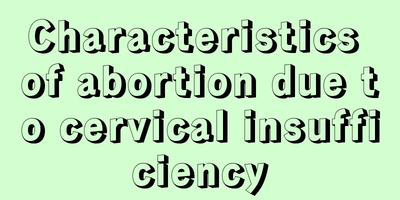 Characteristics of abortion due to cervical insufficiency