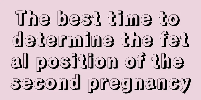 The best time to determine the fetal position of the second pregnancy