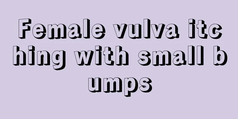 Female vulva itching with small bumps