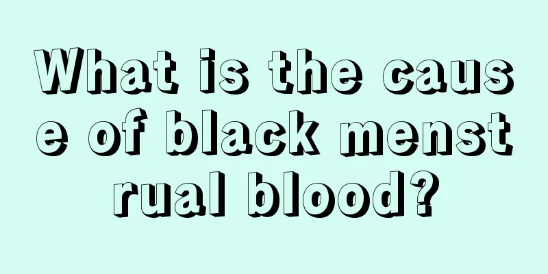 What is the cause of black menstrual blood?