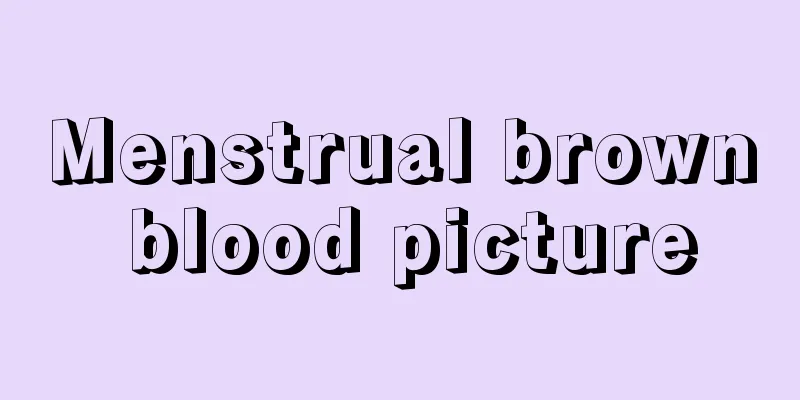 Menstrual brown blood picture