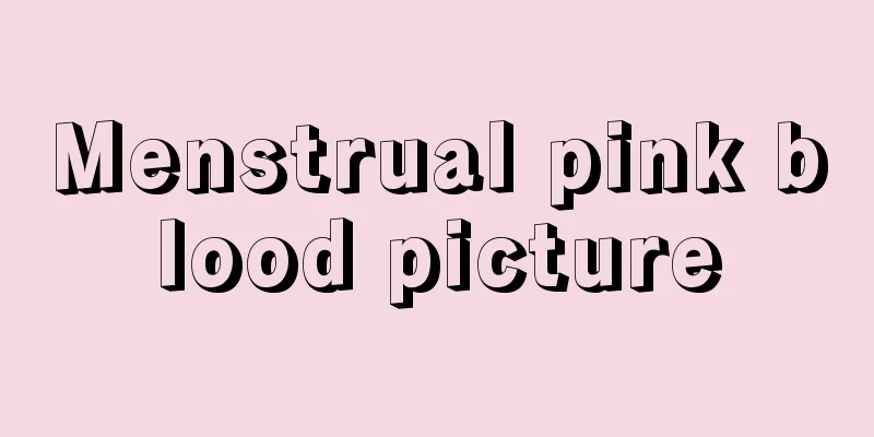 Menstrual pink blood picture