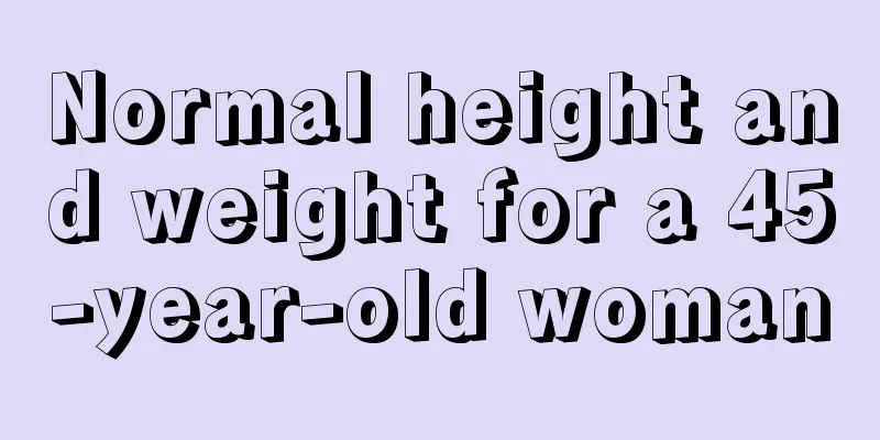 Normal height and weight for a 45-year-old woman