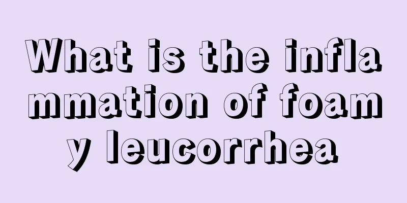 What is the inflammation of foamy leucorrhea