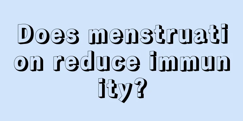 Does menstruation reduce immunity?