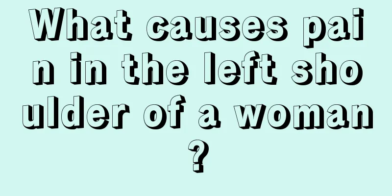 What causes pain in the left shoulder of a woman?