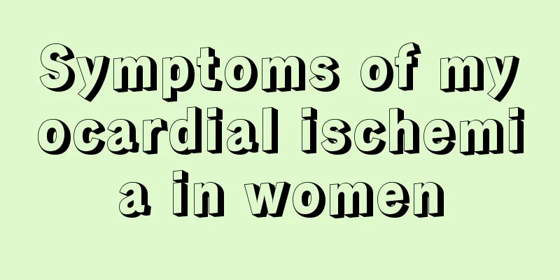 Symptoms of myocardial ischemia in women