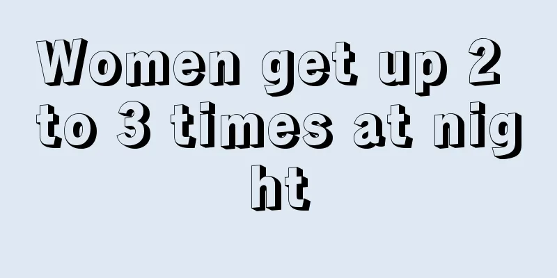 Women get up 2 to 3 times at night