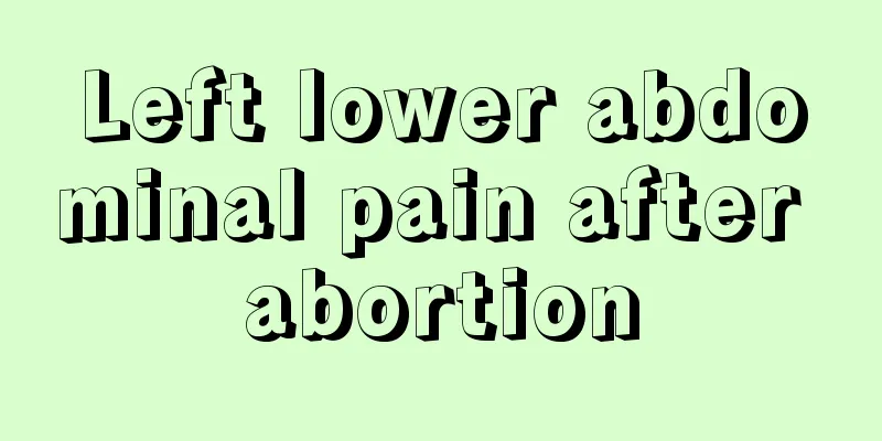 Left lower abdominal pain after abortion