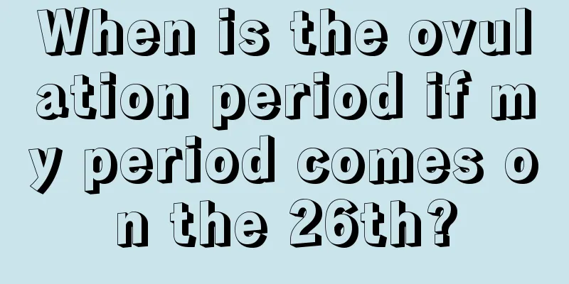 When is the ovulation period if my period comes on the 26th?