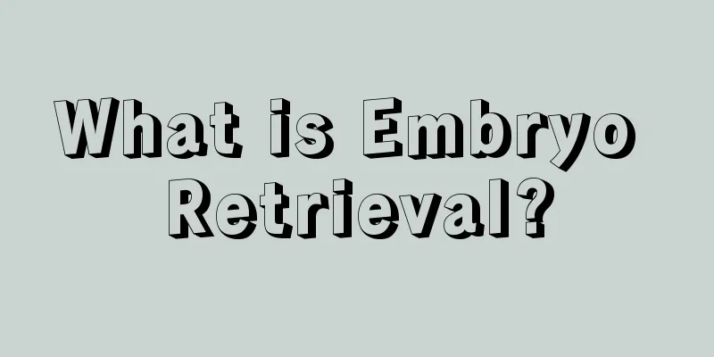 What is Embryo Retrieval?