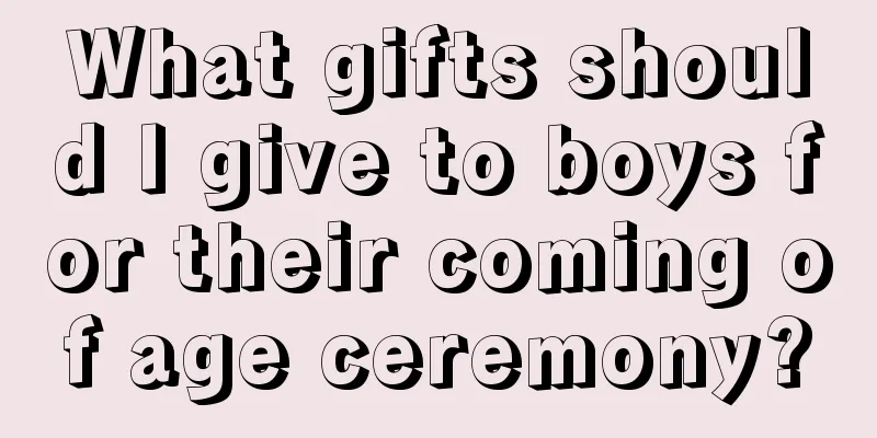 What gifts should I give to boys for their coming of age ceremony?