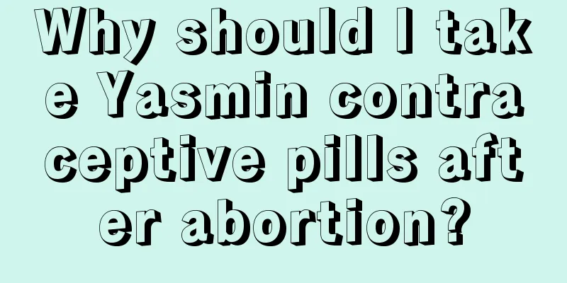 Why should I take Yasmin contraceptive pills after abortion?