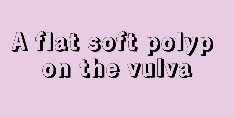 A flat soft polyp on the vulva