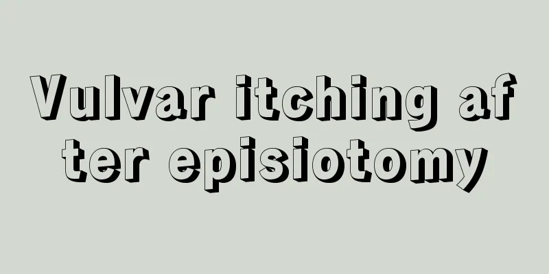 Vulvar itching after episiotomy