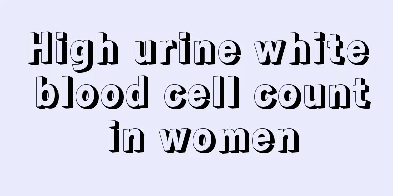 High urine white blood cell count in women