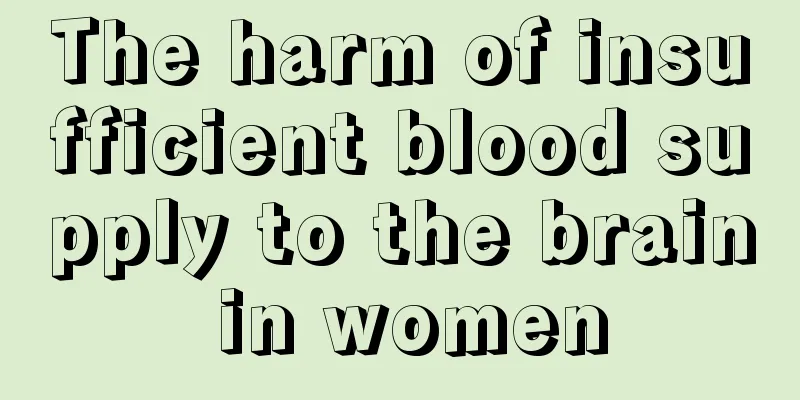 The harm of insufficient blood supply to the brain in women