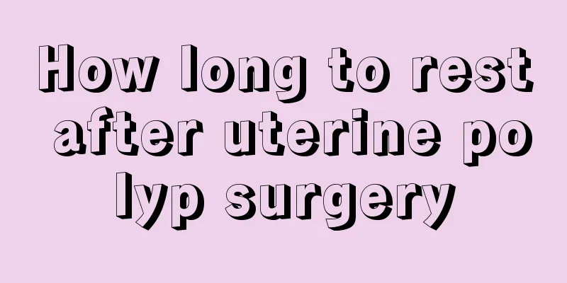 How long to rest after uterine polyp surgery