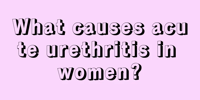 What causes acute urethritis in women?