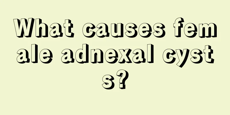 What causes female adnexal cysts?