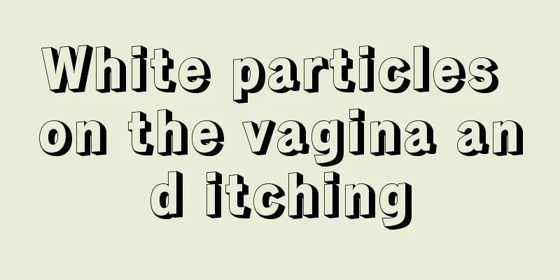 White particles on the vagina and itching