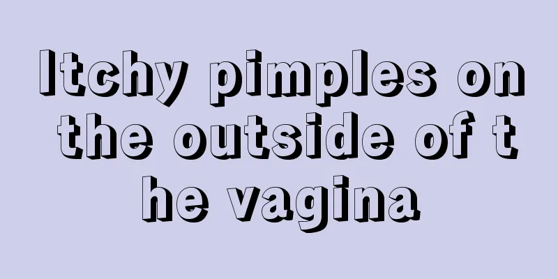 Itchy pimples on the outside of the vagina